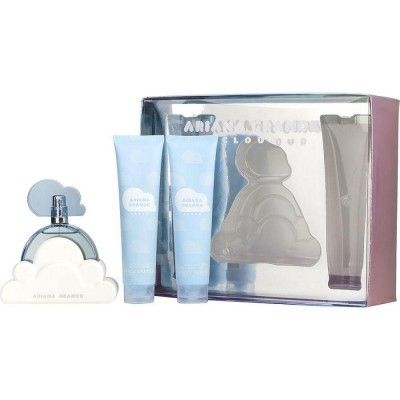  kit perfume Ariana Grande Cloud 100ml+ creme corporal 100ml+ Gel De Banho 100 ml